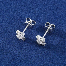 Cargar imagen en el visor de la galería, Aretes Moissanitas-Plata Ley 925
