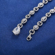 Cargar imagen en el visor de la galería, Collar Plata Ley 925-Moissanitas DAMA 41cm
