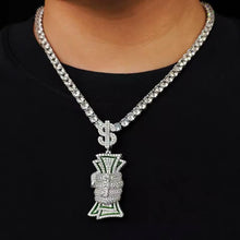 Cargar imagen en el visor de la galería, Dije Mano Dinero Plata Ley 925-Moissanitas
