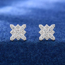 Cargar imagen en el visor de la galería, Aretes Moissanitas-Plata Ley 925
