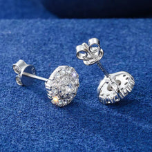 Cargar imagen en el visor de la galería, Aretes Moissanitas-Plata Ley 925
