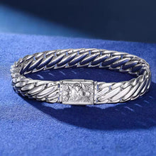 Cargar imagen en el visor de la galería, Pulsera Cubana Miami Lisa(Maciza) Plata Ley 925
