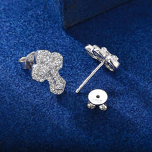 Cargar imagen en el visor de la galería, Aretes Cruz Moissanitas-Plata Ley 925
